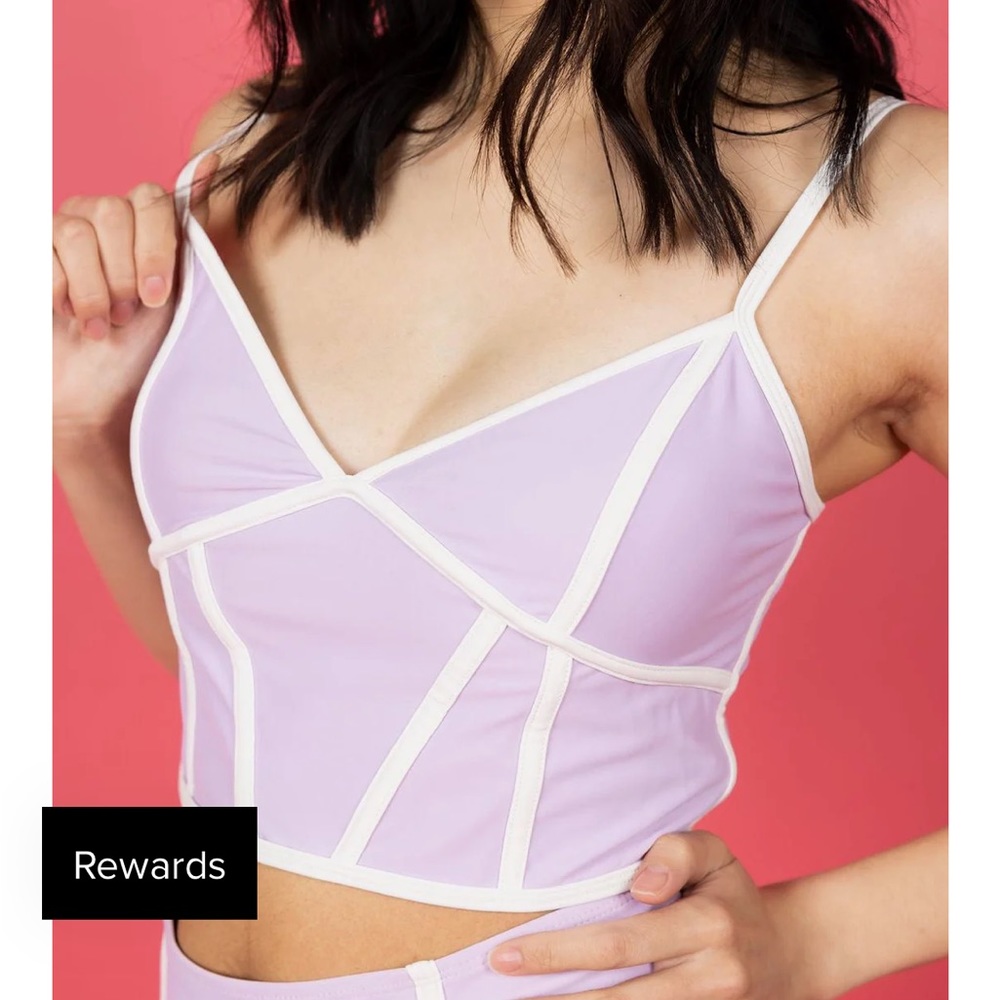 NWT Kortni Jeane Lined Up Lavender